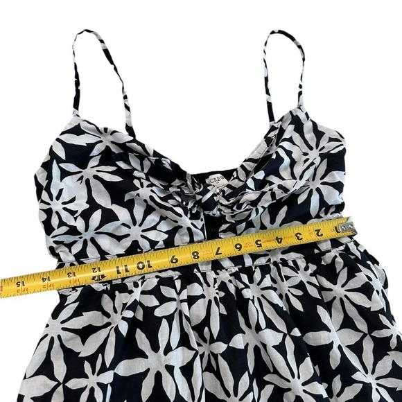 J.Crew Tie Front Cutout Smocked Back Dress Size 4 - Picture 15 of 17